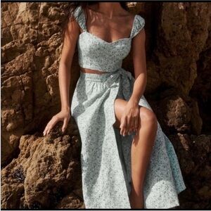 Reformation Clyde linen set NWT